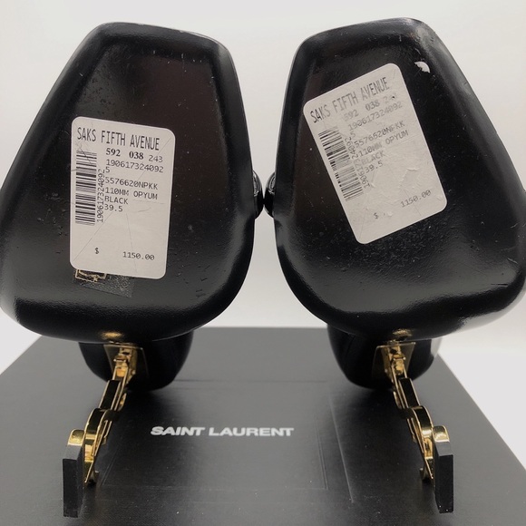 Saint Laurent Opyum Patent Leather Sandals - Picture 7 of 11